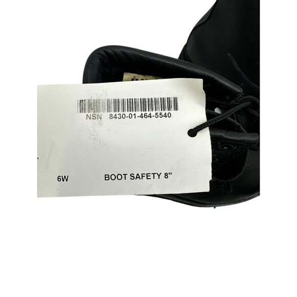 Bates Mens E01950A 8" Combat Military Boots Black Lace Up Slip Resistant 6W NEW - Picture 11 of 12